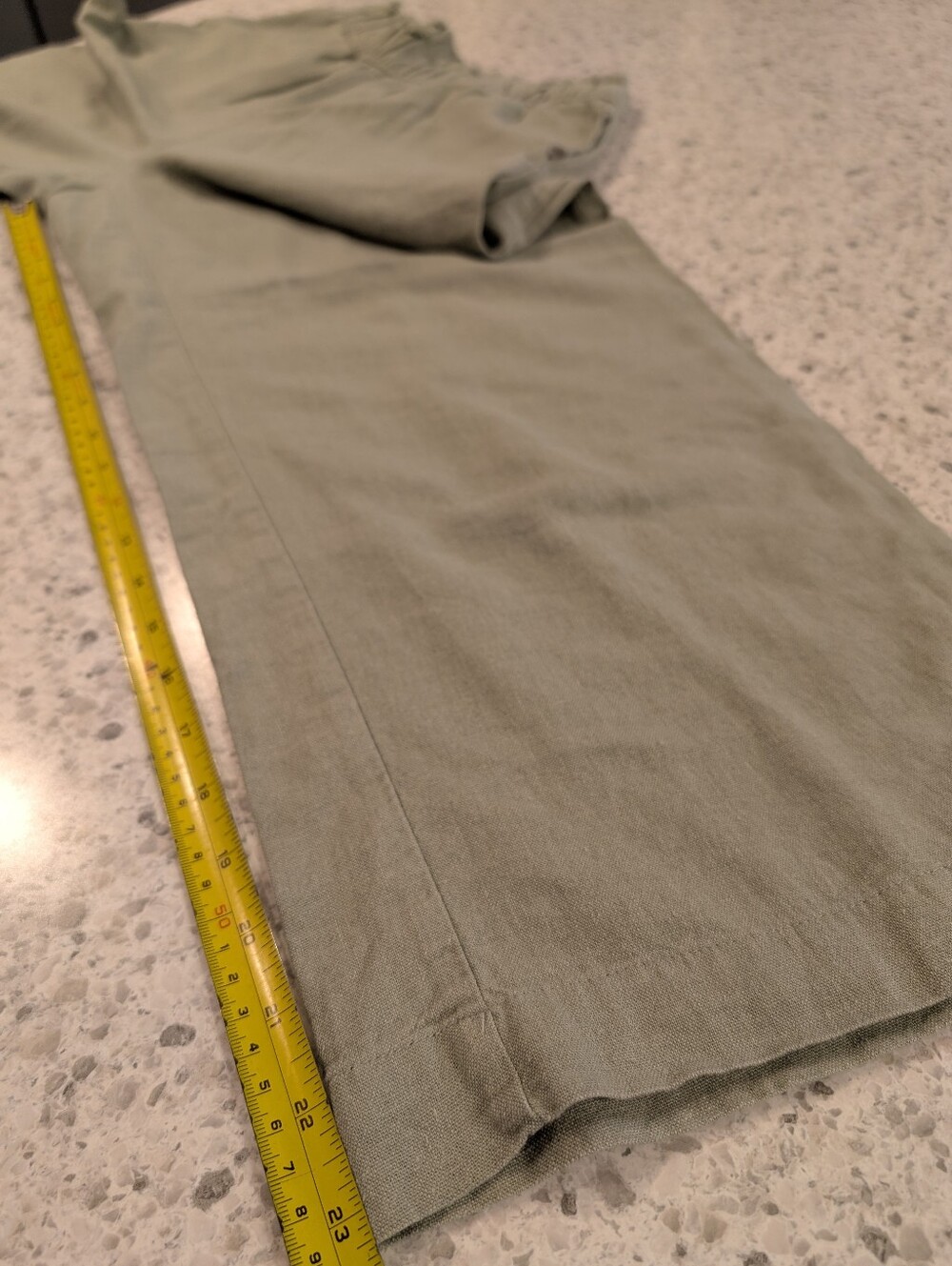 Women's Wide-Leg Pull-On Pants in Sage Green - Picture 16 of 16